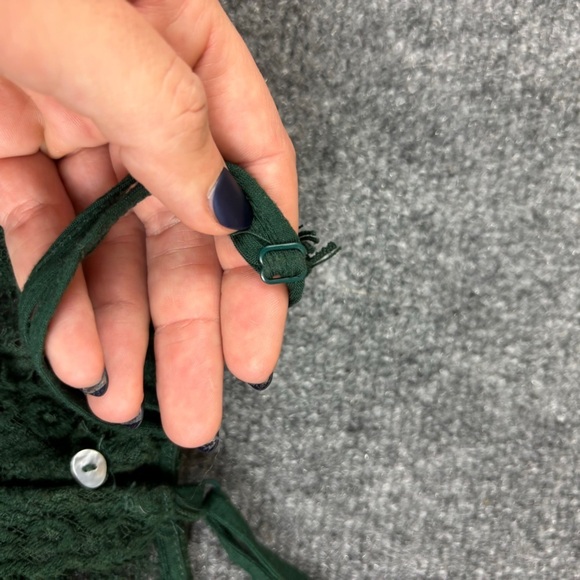 FREE PEOPLE Intimately Women’s Green Lace Mini Dress size: XS - Picture 5 of 10